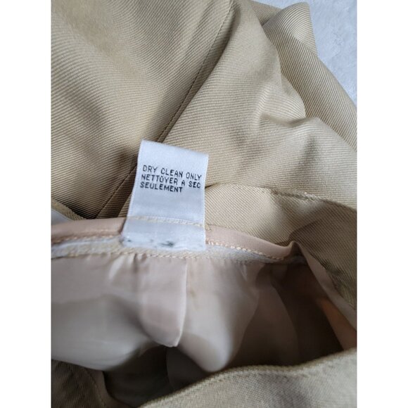 Talbots Womens Beige Pure Silk Wide Leg High Waist Pleated Dress Pants Size 8 - Picture 4 of 9